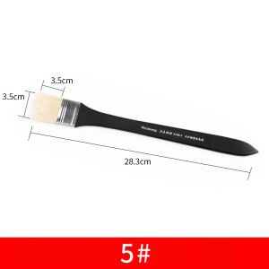 Cọ lông lợn thân dài đỉnh bằng vẽ acrylic sơn dầu màu nước