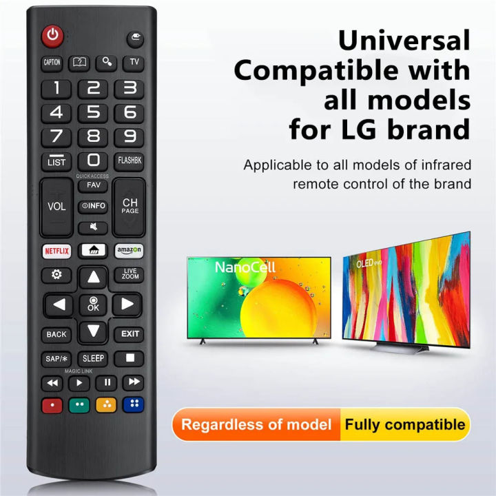 AKB75095307 Universal Remote Control Compatible for LG Smart TV LED