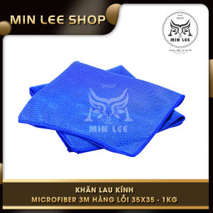 Khăn Lau Kính Microfiber 3M Hàng LỗI 35x35 - 1KG màu ngẫu nhiên Chất liệu microfiber sạch sẽ không để lại vết bẩn