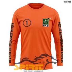 Baju PKB No 01 Kaos Logo Terbaru PKB Lengan Panjang Katun 24s Premium Distro Premium Big Size