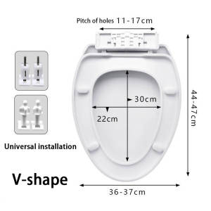 T-ORAS Toilet Seat Cover Standard Size Type High Quality Bathroom Seat V/O TypeStandard Design White Toilet Seat Cover