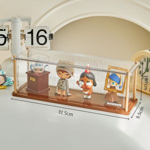 Dear Home กล่องอะคริลิคเก็บตุ๊กตา กล่องเก็บ PopMart วางซ้อนกันได้ด้วยแม่เหล็ก ที่ใส่ตุ๊กตา