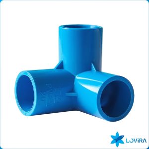 LoviRa PVC Pipe Connector 3/4" 1/2" 1" Water Line 3-Way Tee 4-Way Tee for Pipe Repairing