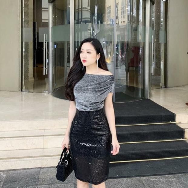 Váy nhũ kim sa lấp lánh. | Shopee Việt Nam