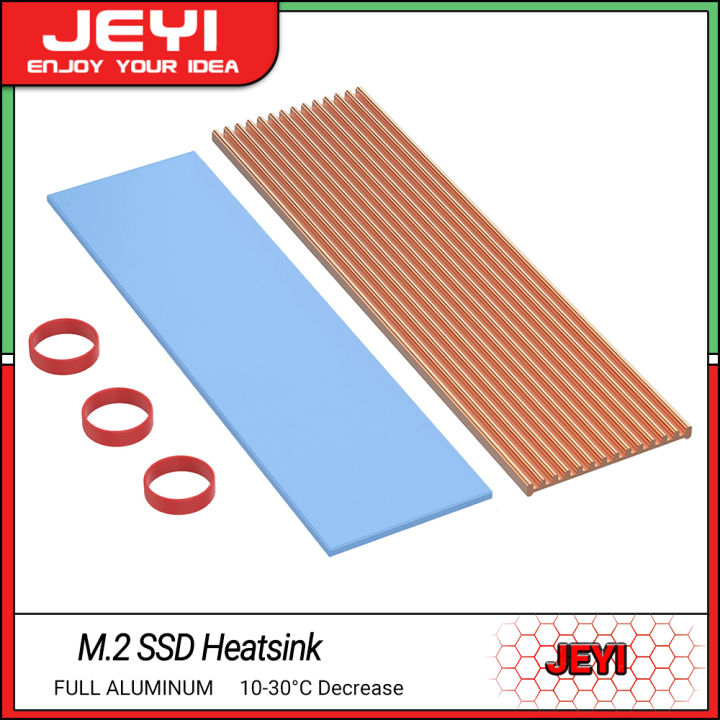 JEYI M.2 SSD Heatsink, Aluminum PS5 Radiator Solid State Drives Cooler
