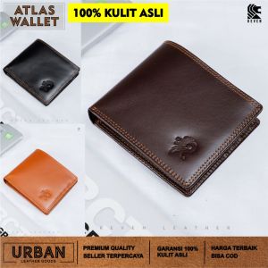 Dompet Pria REVEN ATLAS WALLET Kulit Sapi 100% Cowok Lipat Dua Distro Import Keren Murah Terbaru
