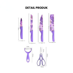 Pisau set lengkap / Pisau Dapur Set 6 in 1 Bahan Stainless Steel / Great Ceramic Knife Set pisau corak