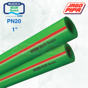 Rucika PPR Pipa PN20 32mm 1 Inch Kelen Green Tigris 1" Pipa Air Panas 4 Meter