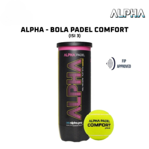 Padel Ball ALPHA COMFORT PLUS Black Yellow Tenis Bola Padel  Reguler Player Comfort + isi 3pcs