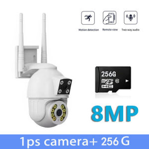 V380 Pro Dual Lens Security cctv connect to cellphone IP CCTV Camera Wireless Outdoor waterproof cctv camera no need internet Full Color Night Vision with audio and speaker