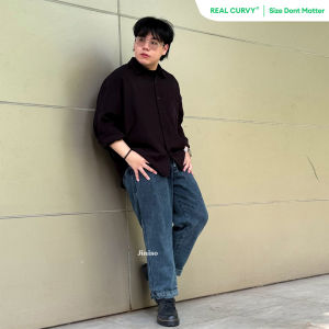 JINISO - Denim Big Size Boyfriend Jeans Pria 1304