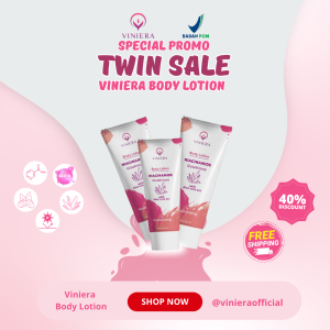 Viniera Body Lotion with Niacinamide Promo 3 Pcs