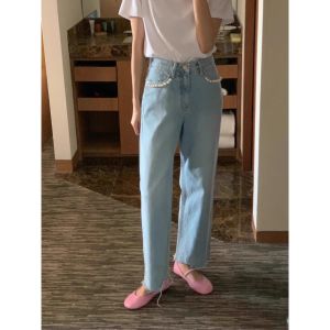 CHAWY Denim pants 🥫🌞 C4321 กางเกงยีนส์ กางเกงยีนส์ทรงกระบอก S M L