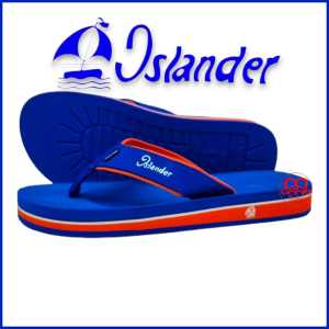Islander Mens Blue/Orange 100% Authentic and Original non-slip slippers (Makapal)