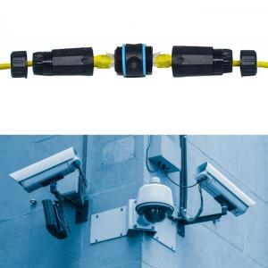 RJ45 Cat6 Waterproof Ethernet Adapter Female to Female with IP68 Rating for Stable Gigabit Data Transfer