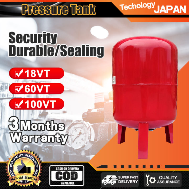 18VT 60VT 100VT Vertical Bladder Tank Expansion Tank Air Pressure Tank 5 Gallons25 Gallons