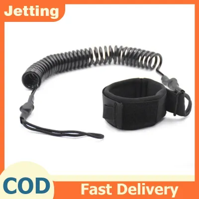 Jetting ใหม่617 10ft ม้วนสายจูงกระดานโต้คลื่น TPU เล่นเซิร์ฟยางเทียมบอร์ดตั้งพื้น Leash สร้อยข้อเท้า