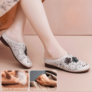 Fashion Functionality womens shoes flat shoes Soft elasticity breathability Refreshing Lazy Half Slippers Summer hollowed out breathable sandals Relax your feet Leisure