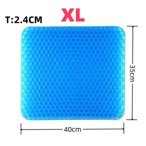 Cooling Honeycomb Gel Seat Cushion with Cover for Chair Wheelchairs Cars and Motorcycle Seat Cushion