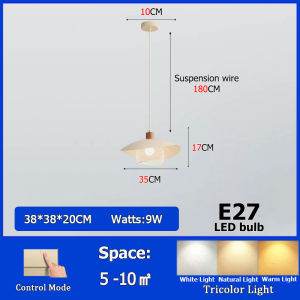 Minimalist Style Pendant Light E27 bulb Easy installation/Replacement