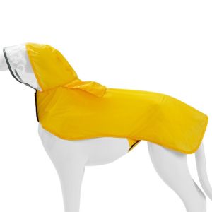 SIRENXI Chống thấm nước Áo mưa cho chó Bộ trang phục chó mưa Dải phản quang Áo mưa cho thú cưng Có thể gập lại Chống bụi Áo mưa có mũ cho chó Chó Con