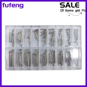 fufeng 360pcs Watch Band Split Pins With Box Stainless Steel Watch Bracelet Strap Link Pins Cotter Bar Assortment Watch Repair Tools