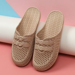 Free Shipping WomenS Closed-Toe Sandals Lightweight Non-Slip Outdoor Summer Fashion Flat Beach Clogs Versatile Half Slippers