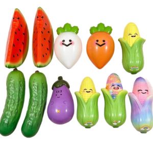 Squishy Watermelon Fidget Toy Anti-Stress Slow Rising Fruit Pinch Squeeze Stress Reliever Funny Pressure Reducer Prop Friends Gift
