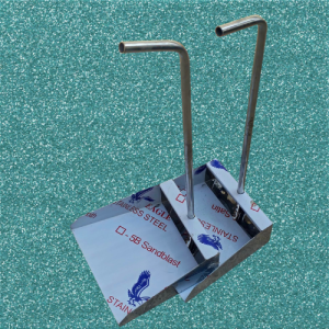 Stainless Dustpan 2-Pack with Tubo Handle 34cm | Durable Cleaning Tool