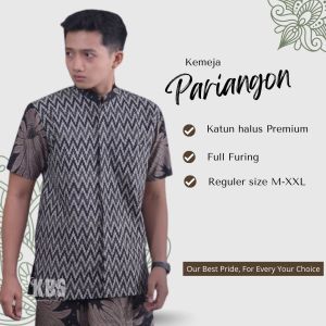Koko Batik Lengan Panjang Baju Koko Fashion Muslim Pria Dewasa Terbaru Bahan Katun PRGN