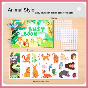 SKISOPGO New Style Montessori Baby Busy Book Early Learning Book Education Toy Matching Game Buku Aktiviti