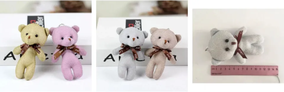 mini stuff toy bear keychain for bags Teddy bear small /Christmas