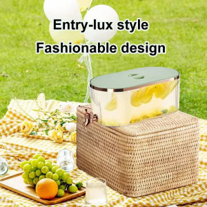 Beverage Dispenser For Fridge Iced Juice Lemonade Dispenser With Leak-Proof Spigot Plastic Drink Dispenser For Parties Home Camping