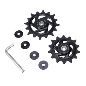 Durability Derailleurs Pulleys Set Bike Chain Guide Wheel Cycling Spare Part for Enhances Gear Transitions
