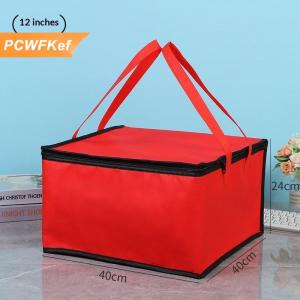 【PCWFKef】 Không thấm nước cách điện Túi Cooler gấp Dã Ngoại giỏ nước đá gói uống hộp nhiệt ăn trưa Túi xách tay thực phẩm giao hàng túi bánh pizza Túi