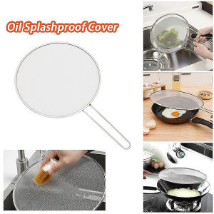 Stainless Steel Grease Splatter Screen Guard Oil Splashproof Stainless Steel Mesh Cover Kitchen Tools for Frying Pan