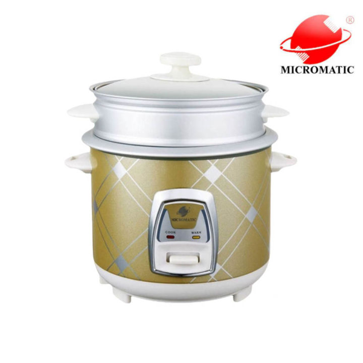 Micromatic MR10M 1.8Liters 10cups Metallic Body with Steamer Rice