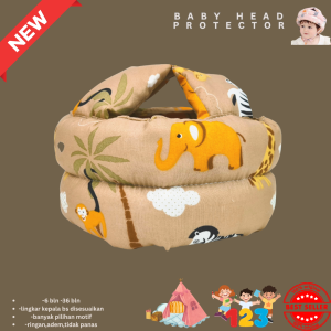 pelindung kepala bayi katun micro boy and girl