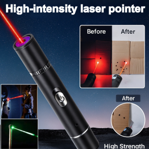 USB Rechargeable Laser Pointer High Power Green Red Light Presentation Pointer for Teaching Lecturing Astronomy