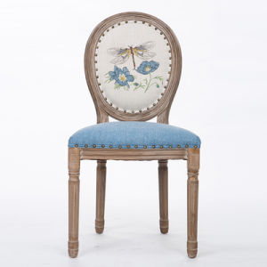 FULL ASSEMBLED wood chair Luxury classic European US retro style solid wood dining chair traditional tasteful design restaurant cafe café  customize color pic logo AK(ETA:1mth)