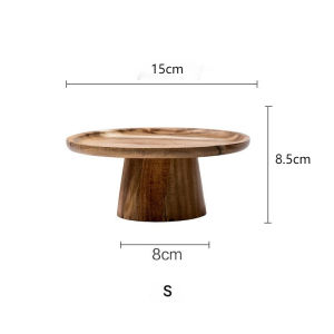 Cake Creative Food Dessert Fruit Tray Home Stand Natural Wooden Photography Plate Service Tray Wooden Tray