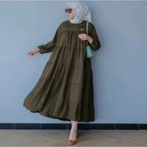 SOFIA DRESS PAKAIAN WANITA MODEL GAMIS SUSUSUN MEMAYUNG REAL PICT SIZE S M L XL XXL UKURAN REGULER NORMAL JUMBO GEDE OVERSIZE NYAMAN DI PAKAI FASHION MUSLIM MODERN MEWAH ANGGUN SYARI CANTIK UNTUK REMAJA DEWASA TANGGUNG BERKUALITAS PREMIUM ADEM LEMBUT