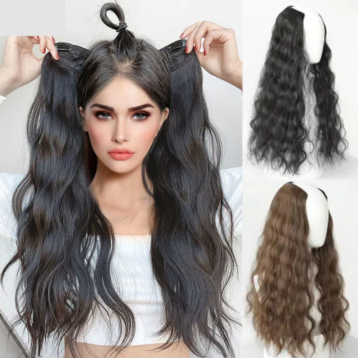 Human Hair Halo Hair Extensions Clip In Fish Line Human Hair