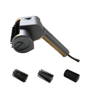 NOBLE YOU Rechargeable Electric Grill Cleaning Brush Stainless Steel with LED Light BBQ Rotating Brush Multi-functional Heat-resistant Barbecue Cleaner Tools Outdoor Grill
