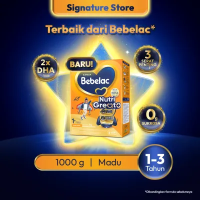 Bebelac 3 / Bebelac 1+ Madu Susu Pertumbuhan Bubuk 1000gr - Untuk Usia 1-3 Tahun