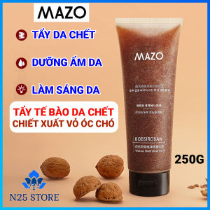 Gel Tẩy Tế Bào Da Chết Body MAZO Chiết Xuất Từ Hạt Vỏ Quả Óc Chó Bột Mịn Cà Phê Tuýp 250gram – Tẩy Sạch Da Chết Dưỡng Sáng Da Làm Da Mịn Màng