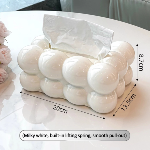 Ins Style Tissue Box Marshmallow Tissue Box living room desktop Storage Box Creative Tissue Holder