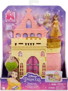 Disney Princess Belle Storytime Stackers Castle Doll House with Small Doll 4 Friends & 3 Accessories HLW94