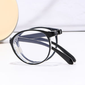 JN IMPRESSION Kính đọc sách gấp đeo chéo Retro biên giới ngoài trời thuận tiện để mang theo kính đọc sách gấp HD siêu nhẹ chống Đèn xanh dương Kính đọc sách