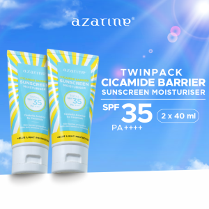 [Twin Pack] Azarine Cicamide Barrier Sunscreen Moisturiser SPF35 PA+++ [2x40ml]